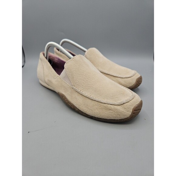 Columbia Shoes - Columbia Women's Slip On  Comfort Loafer Shoes Suede Sz 10 Beige Casual Walk